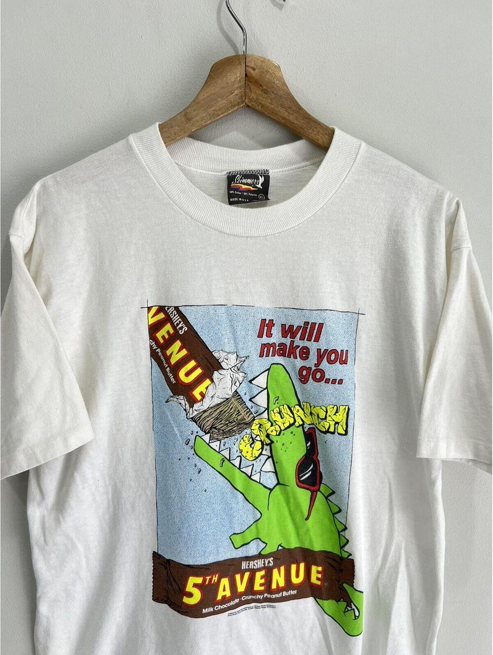 Vintage Hershey Chocolate Tee Shirt promo candy bar - Picture 2 of 6